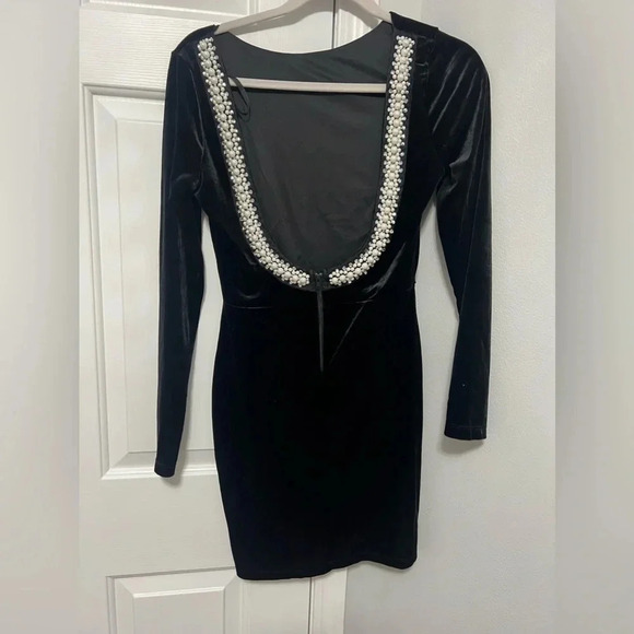 Pearl Velvet Dress - Picture 3 of 5